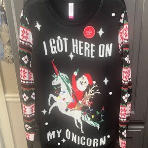 Unicorn Christmas sweater